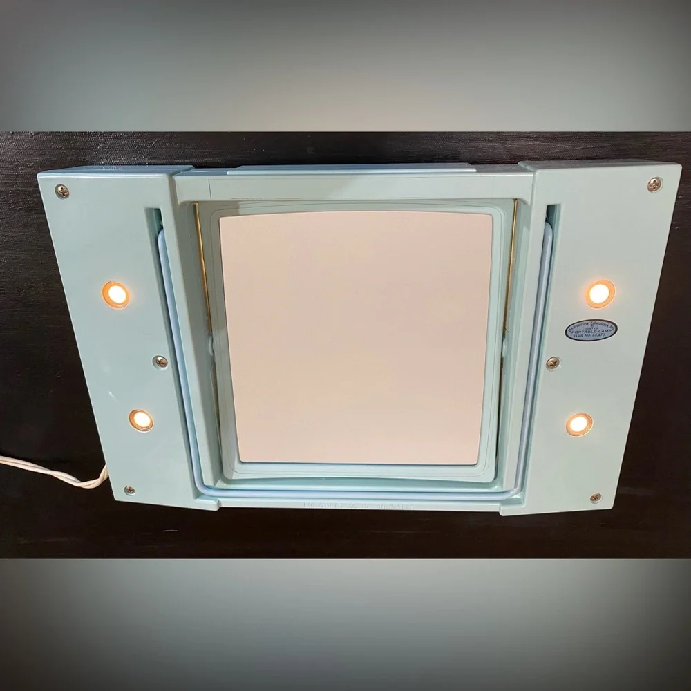 60s Vintage • Model’s Choice vanity mirror with case #Mod